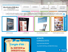 Tablet Screenshot of guinaudeau.fr